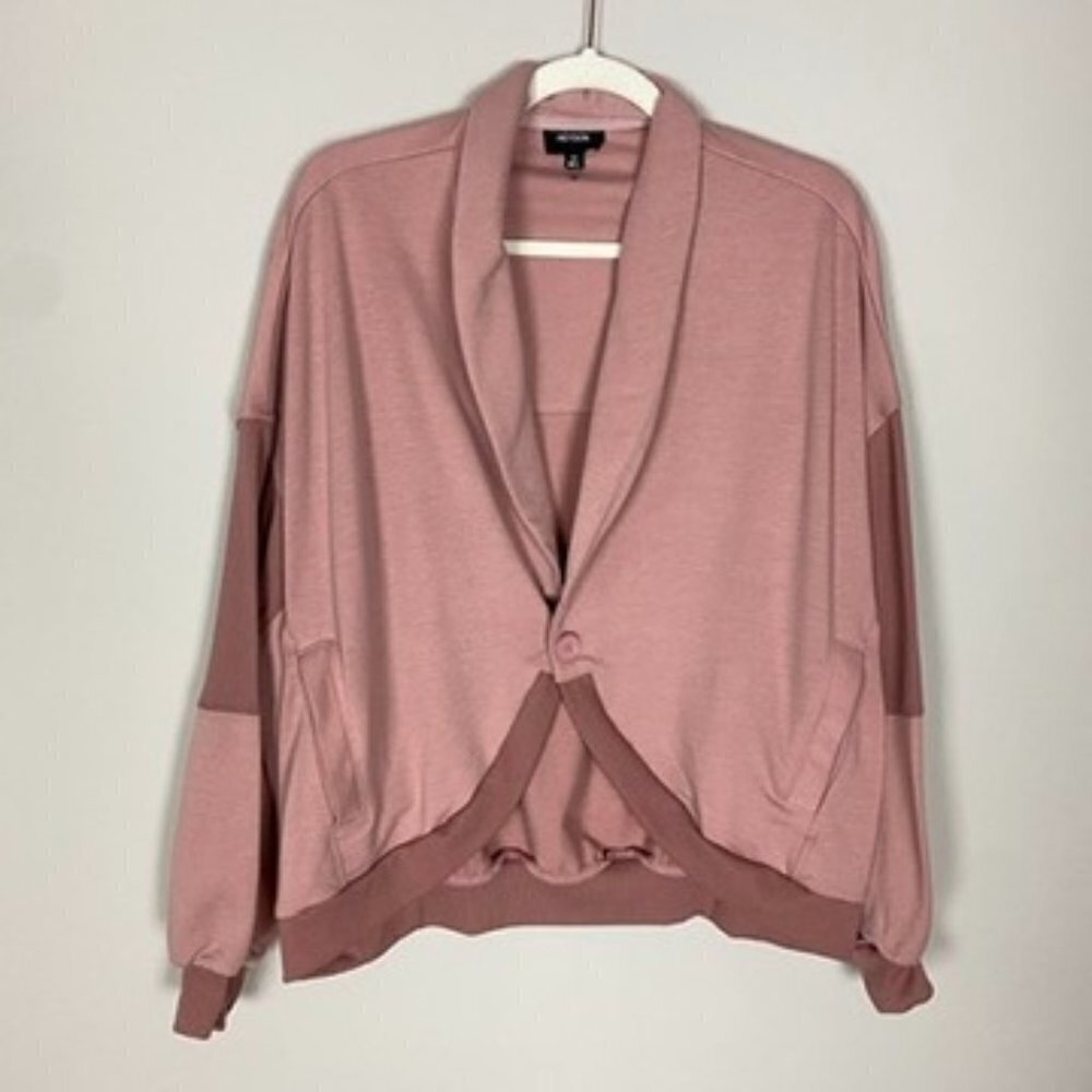 Light Rose Shawl Collar Cardigan Sweater - Unknown Brand